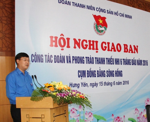 Bí thư thứ nhất Trung ương Đoàn Lê Quốc Phong phát biểu kết luận Hội nghị
